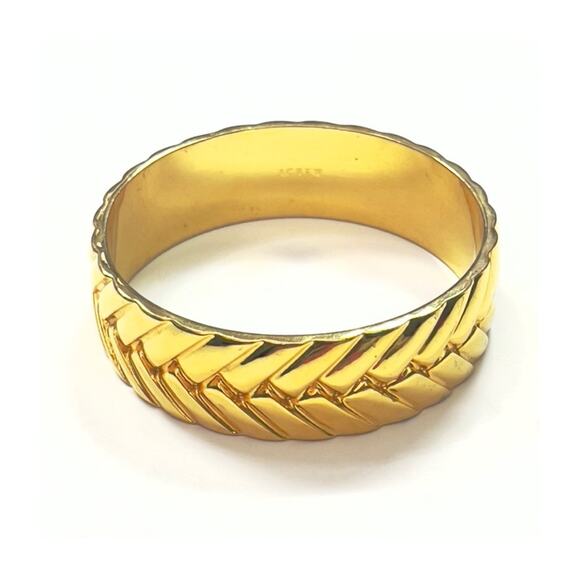 J. Crew Gold Bangle Bracelet - Picture 1 of 6